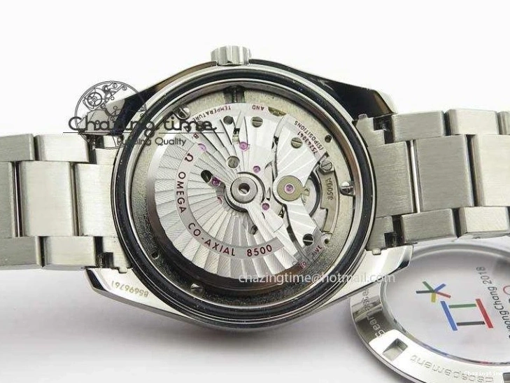 0313 Versatile Aqua Terra ‘PyeongChang 2018’ JHF Best Edition Black Dial On SS Bracelet A 8204
